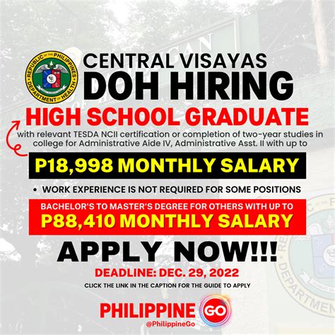 doh region 7 hiring|HIRING. DILG VII still welcomes applicants for contact tracers..